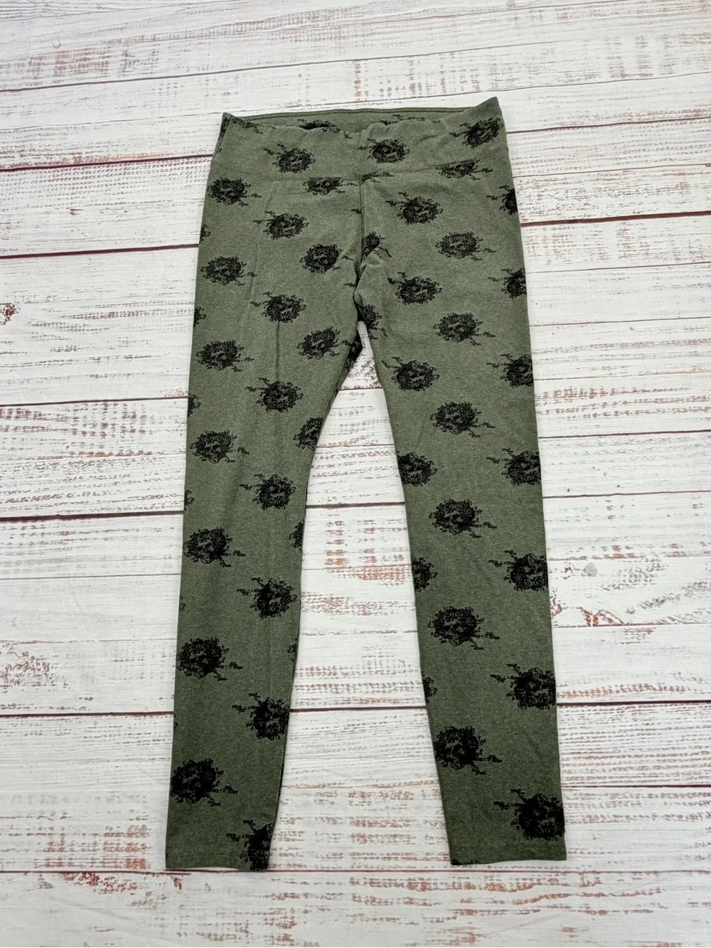 Pact Women’s Size Large Olive Green Grateful Dead Leggings - Picture 6 of 12